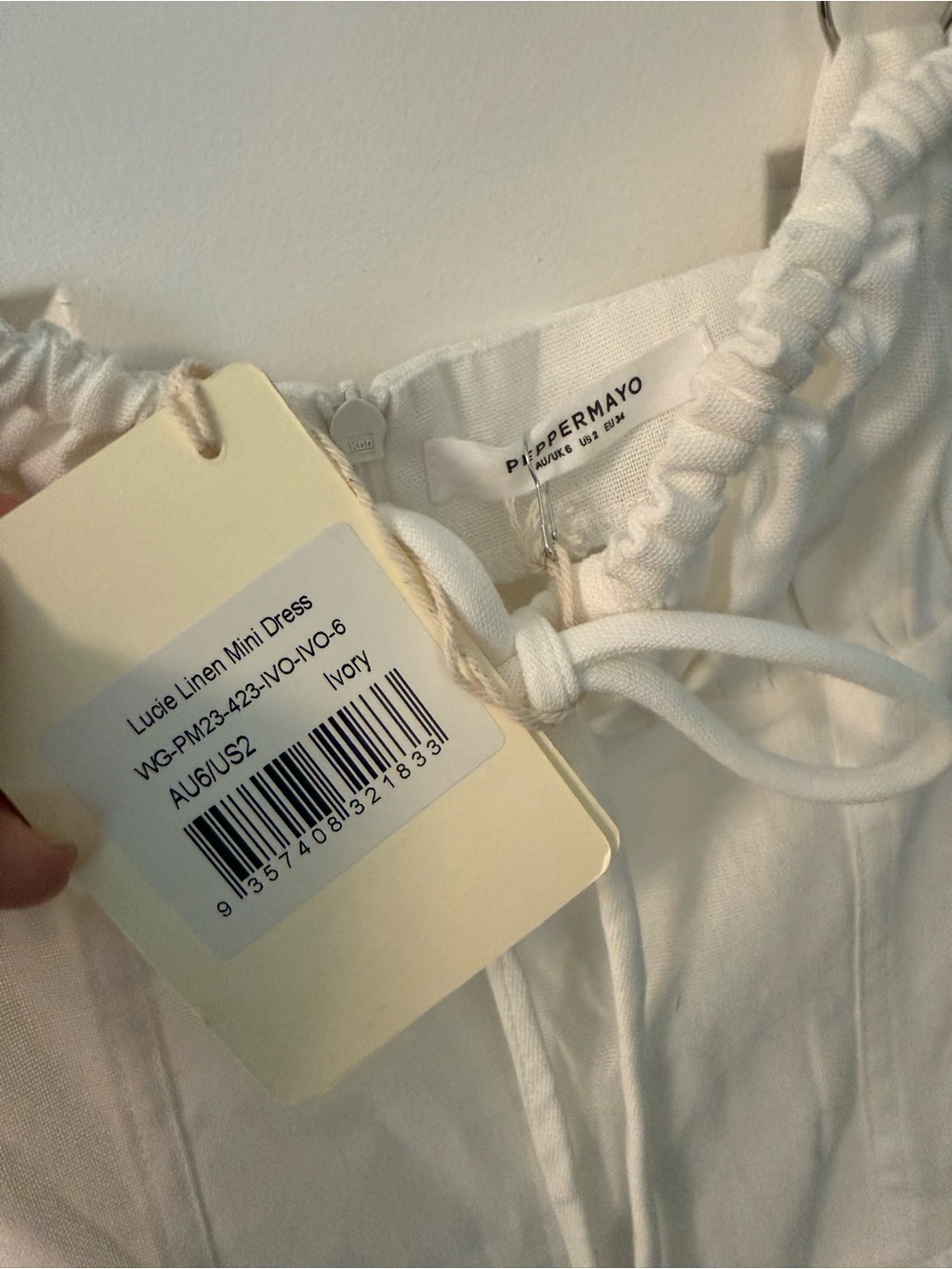NWT Peppermayo White Tiered Corset Sundress “Lucie Linen” - Picture 9 of 9